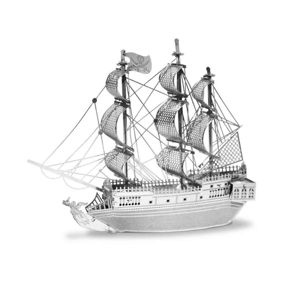 Vooroordeel waar dan ook waterbestendig Metal Earth piratenschip - Black Pearl miniatuur | Lanoeka
