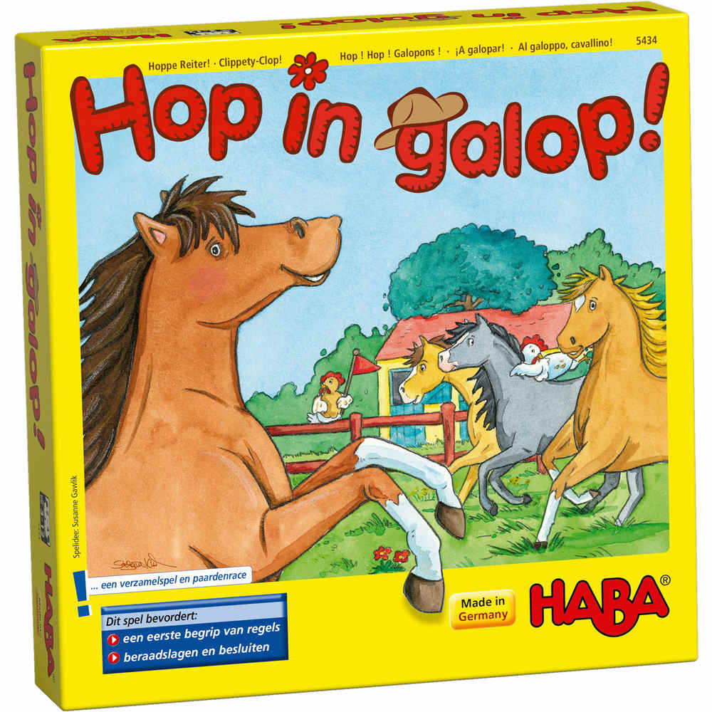 Commotie Rechtmatig achterstalligheid Haba hop in galop - paardenspel | uniek speelgoed Lanoeka